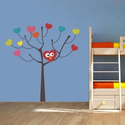 Adesivo Murale Albero con Foglie - Stickers Factory