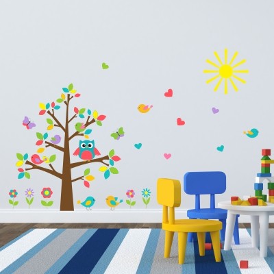 Adesivi murali bambini animali autunno - TenStickers